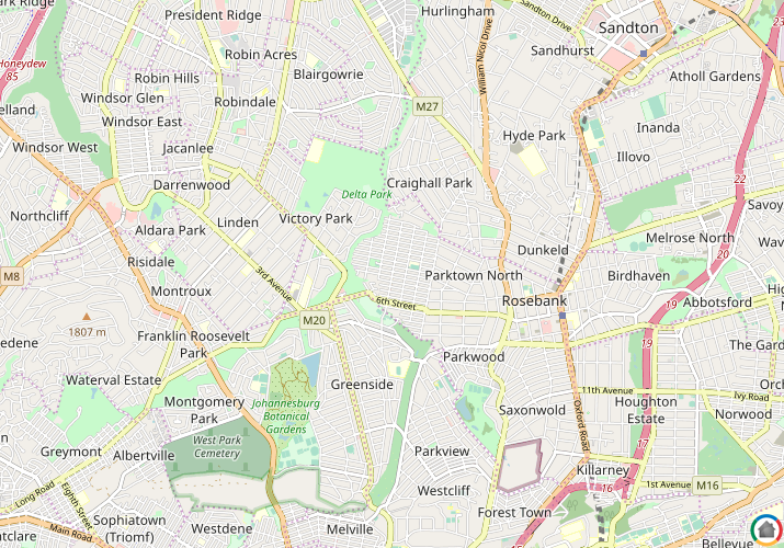 Map location of Parkhurst